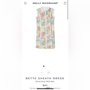 MOLLY MOORKAMP FLORAL DRESS WOTH LACE DETAILING